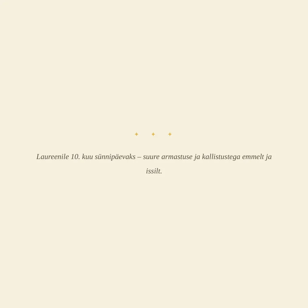 Laureeni raamat — pühendus